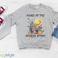Comfort Colors Retro Halloween Home Of The Wicked Witch Shirt Product Photo 3