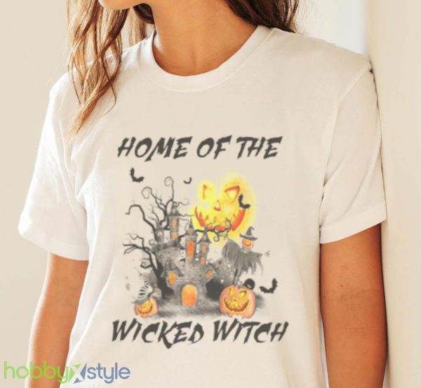Comfort Colors Retro Halloween Home Of The Wicked Witch Shirt Product Photo 4