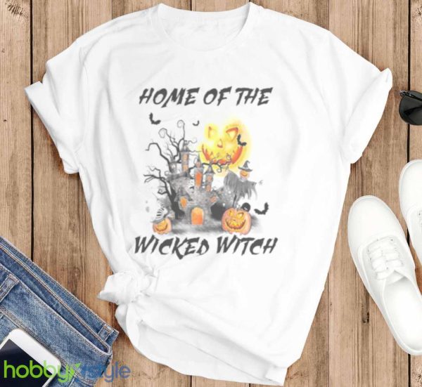 Comfort Colors Retro Halloween Home Of The Wicked Witch Shirt Product Photo 6
