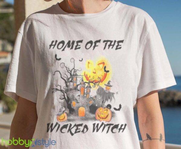 Comfort Colors Retro Halloween Home Of The Wicked Witch Shirt Product Photo 7
