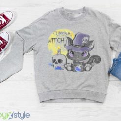 Comfort Colors Retro Halloween Lifes A Witch Shirt Product Photo 3