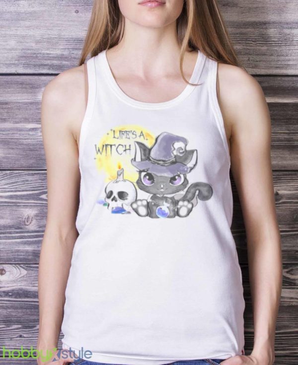 Comfort Colors Retro Halloween Lifes A Witch Shirt Product Photo 5