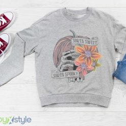 Comfort Colors Retro Halloween Sorta Sweet Spooky Shirt Product Photo 3