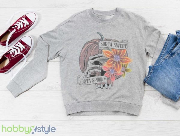 Comfort Colors Retro Halloween Sorta Sweet Spooky Shirt Product Photo 3