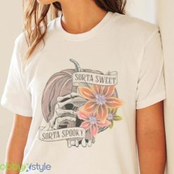 Comfort Colors Retro Halloween Sorta Sweet Spooky Shirt Product Photo 4