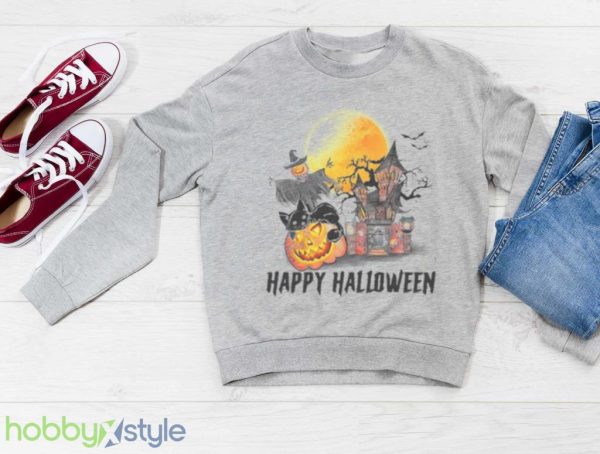 Comfort Colors Retro Happy Halloween Shirt Product Photo 3