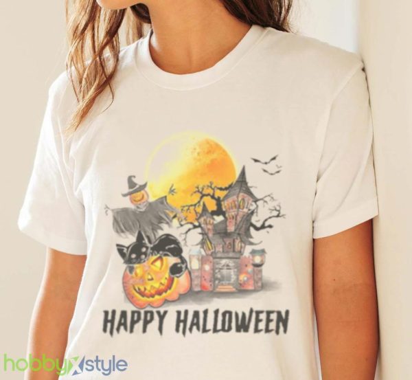 Comfort Colors Retro Happy Halloween Shirt Product Photo 4