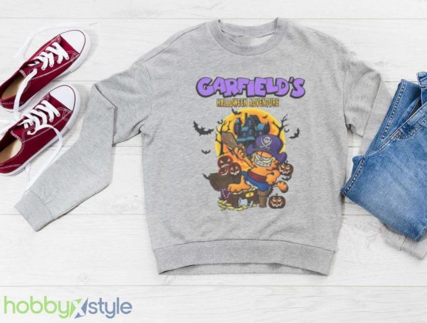 Cool Garfield Halloween T Shirt Product Photo 3