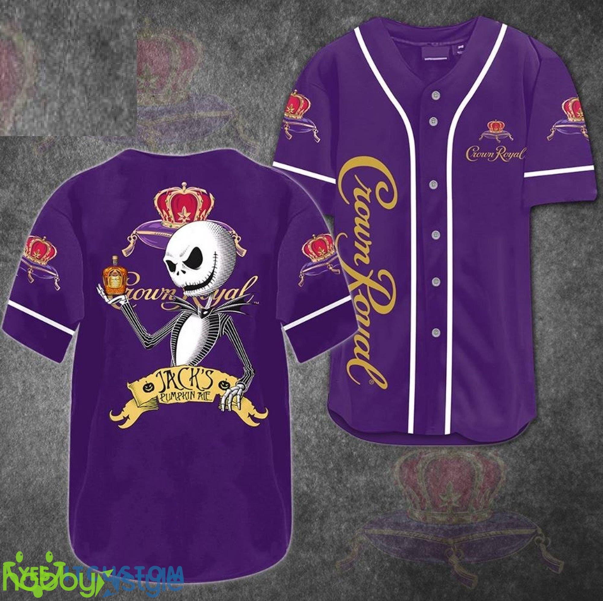 Crown Royal Jack Nightmare Baseball Jersey Shirt Gift For Men And Women - Crown Royal Jack Nightmare Baseball Jersey Shirt Gift For Men And Women