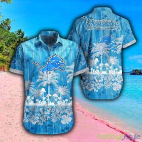 Detroit Lions NFL Graphic Tropical Pattern Style Summer 3D Hawaiian Shirt And Shorts For Men And Women Gift Fans - Detroit Lions NFL Hawaii Graphic Tropical Pattern Style Summer Hawaiian Shirt And Short_3