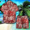 Detroit Red Wings Retro NHL 3D Hawaiian Shirt And Shorts For Men And Women Gift Fans - Detroit Red Wings Hawaiian Retro NHL Hawaii Shirt And Shorts Combo_2