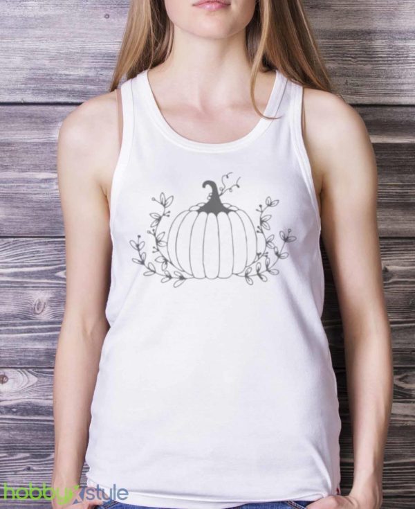 Floral Pumpkin Halloween T Shirt Product Photo 5