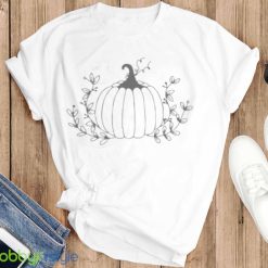 Floral Pumpkin Halloween T Shirt Product Photo 6
