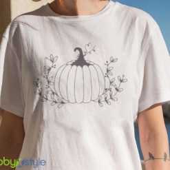 Floral Pumpkin Halloween T Shirt Product Photo 7