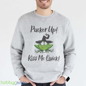 Frog Halloween Pucker Up Kiss Me Quick Shirt Product Photo 3