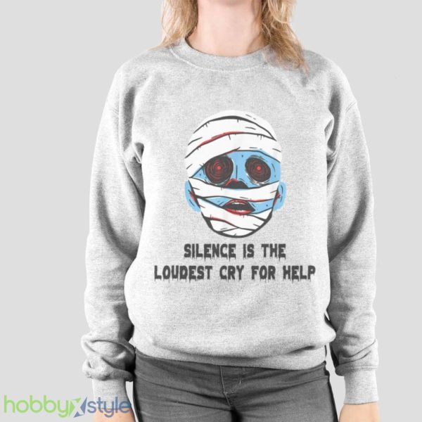 Ghostcore Silence Is The Loudest Cry For Help Halloween T Shirt Product Photo 2