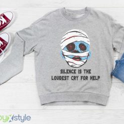 Ghostcore Silence Is The Loudest Cry For Help Halloween T Shirt Product Photo 3