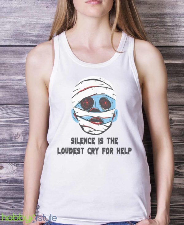 Ghostcore Silence Is The Loudest Cry For Help Halloween T Shirt Product Photo 5