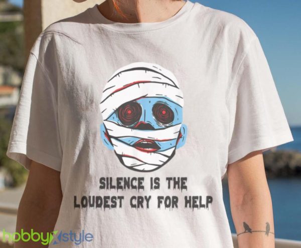 Ghostcore Silence Is The Loudest Cry For Help Halloween T Shirt Product Photo 7
