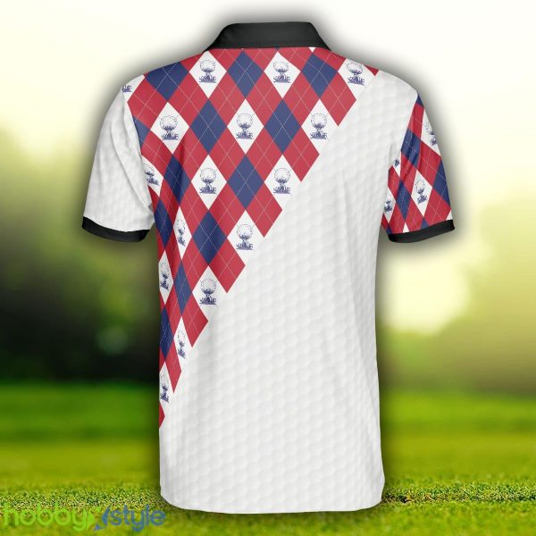 Golf Argyle Pattern Short Sleeve Golf, American Flag, Patriotic Golf Shirt Polo Shirt - Golf Argyle Pattern Short Sleeve Golf Polo Shirt, American Flag Polo Shirt, Patriotic Golf Shirt For Men_4