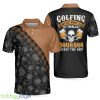 Golf Bourbon, Funny Drinking Golf Shirt With Sayings, Skull Plaid Pattern Golf Shirt For Male Polo Shirt - Golf Bourbon Polo Shirt, Funny Drinking Golf Shirt With Sayings, Skull Plaid Pattern Golf Shirt For Male_2