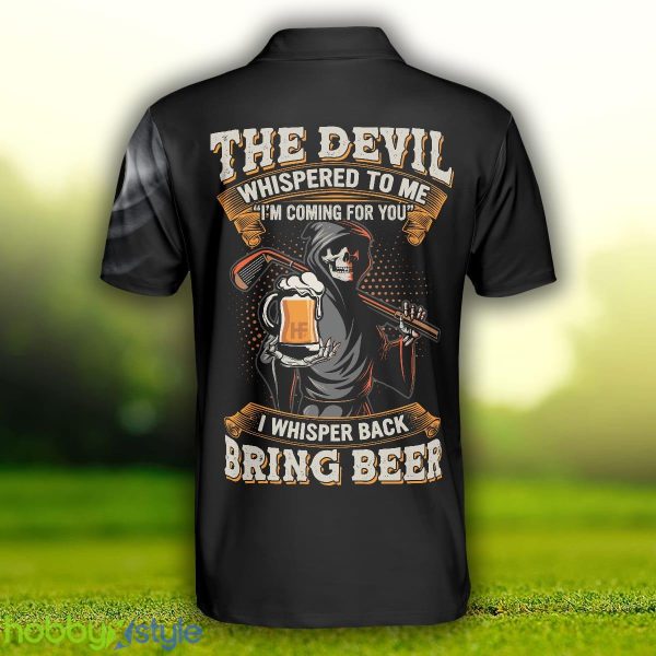 Golf Bring Beer, Skull Drinking Golf Shirt For Male Golfers, Funny Golf Shirt With Sayings Polo Shirt - Golf Bring Beer Polo Shirt, Skull Drinking Golf Shirt For Male Golfers, Funny Golf Shirt With Sayings_2