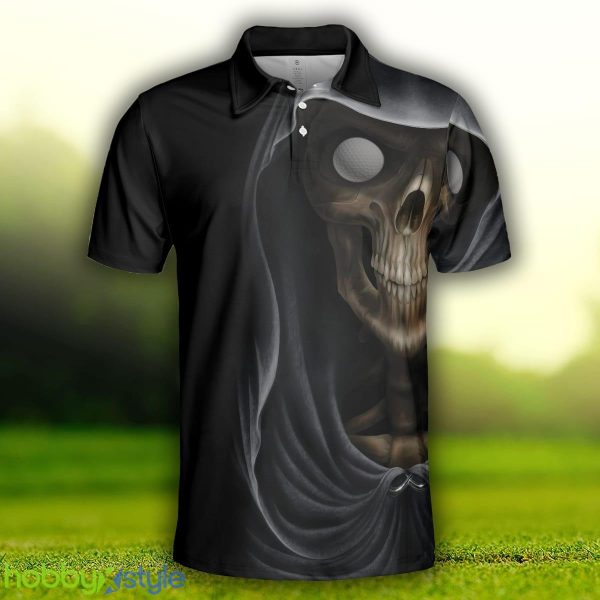 Golf Bring Beer, Skull Drinking Golf Shirt For Male Golfers, Funny Golf Shirt With Sayings Polo Shirt - Golf Bring Beer Polo Shirt, Skull Drinking Golf Shirt For Male Golfers, Funny Golf Shirt With Sayings_3