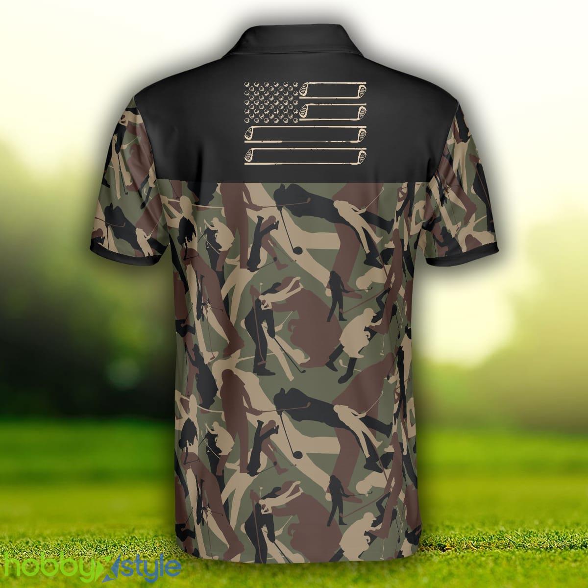 Golf Camouflage Pattern Golf, Military Golfing, Camo Golf Shirt Polo Shirt - Golf Camouflage Pattern Golf Polo Shirt, Military Golfing Polo Shirt, Camo Golf Shirt For Men_2