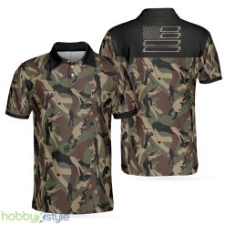 Golf Camouflage Pattern Golf, Military Golfing, Camo Golf Shirt Polo Shirt - Golf Camouflage Pattern Golf Polo Shirt, Military Golfing Polo Shirt, Camo Golf Shirt For Men_1