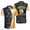 Golf Coach, Black Skull Pattern Golf Shirt For Male Golfers, Argyle Pattern Golfing Shirt Polo Shirt - Golf Coach Polo Shirt, Black Skull Pattern Golf Shirt For Male Golfers, Argyle Pattern Golfing Shirt_2