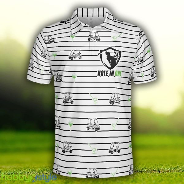 Golf Equipment Stripe Line, Black And White Golfing, Best Golf Shirt Polo Shirt - Golf Equipment Stripe Line Polo Shirt, Black And White Golfing Polo Shirt, Best Golf Shirt For Men_3