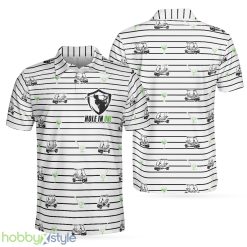 Golf Equipment Stripe Line, Black And White Golfing, Best Golf Shirt Polo Shirt - Golf Equipment Stripe Line Polo Shirt, Black And White Golfing Polo Shirt, Best Golf Shirt For Men_1