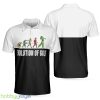 Golf Evolution Vintage Short Sleeve, Elegant Back And White, Best Golf Shirt Polo Shirt - Golf Evolution Vintage Short Sleeve Polo Shirt, Elegant Back And White Polo Shirt, Best Golf Shirt For Men_2