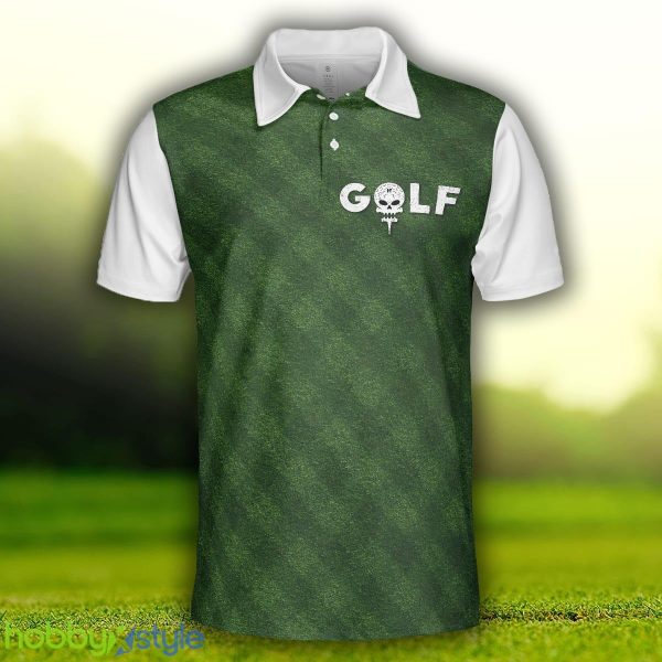 Golf Green Background, Classic Green Golf Shirt , Cool Gift For Golfers Polo Shirt - Golf Green Background Polo Shirt, Classic Green Golf Shirt For Men, Cool Gift For Golfers_3