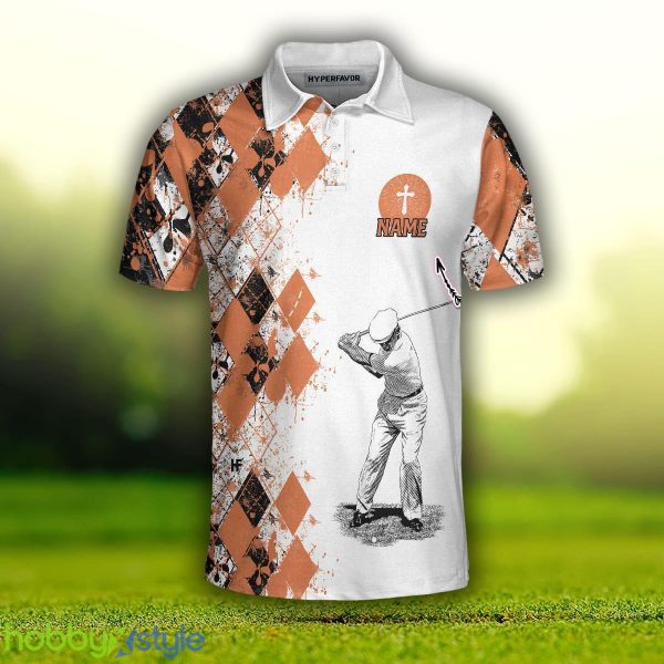 Golf I Am A Simple Man, Argyle Pattern Golf Shirt For Male, Golf Gift Custom Name Polo Shirt - Golf I Am A Simple Man Custom Polo Shirt, Argyle Pattern Golf Shirt For Male, Personalized Golf Gift_3