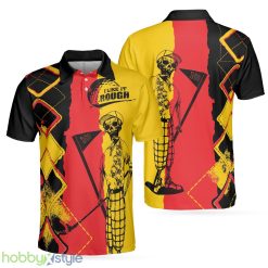 Golf I Like It Rough German Flag, Argyle Pattern Skeleton Golfing, Funny Golf Shirt Polo Shirt - Golf I Like It Rough German Flag Polo Shirt, Argyle Pattern Skeleton Golfing Polo Shirt, Funny Golf Shirt For Men_1