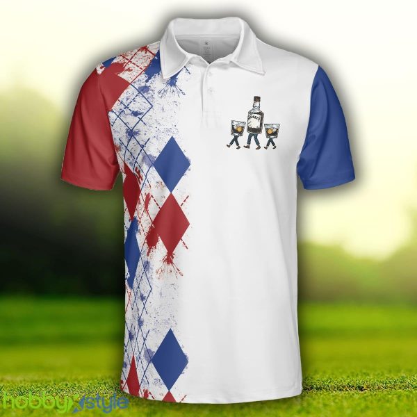 Golf If I'm Drunk, Argyle Pattern Drinking Golf , Funny Golf Shirt With Sayings Polo Shirt - Golf If I'm Drunk Polo Shirt, Argyle Pattern Drinking Golf Polo Shirt For Men, Funny Golf Shirt With Sayings_3