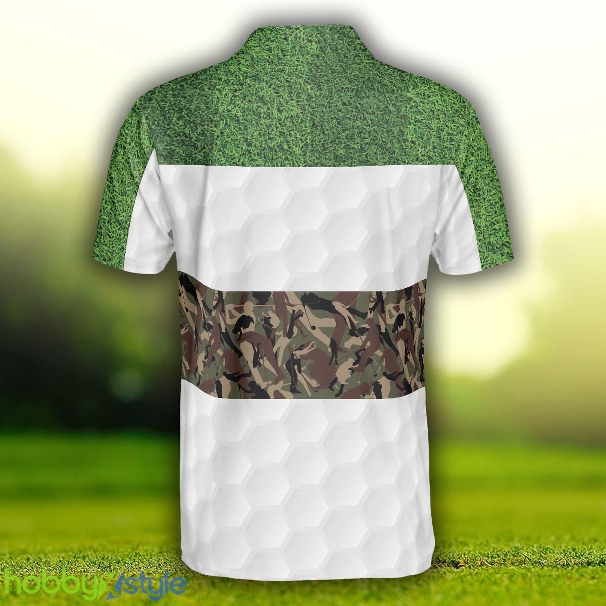 Golf In Green And Camouflage Pattern Golf, Cool Golf Shirt , Best Gift For Golfers Polo Shirt - Golf In Green And Camouflage Pattern Golf Polo Shirt, Cool Golf Shirt For Men, Best Gift For Golfers_2
