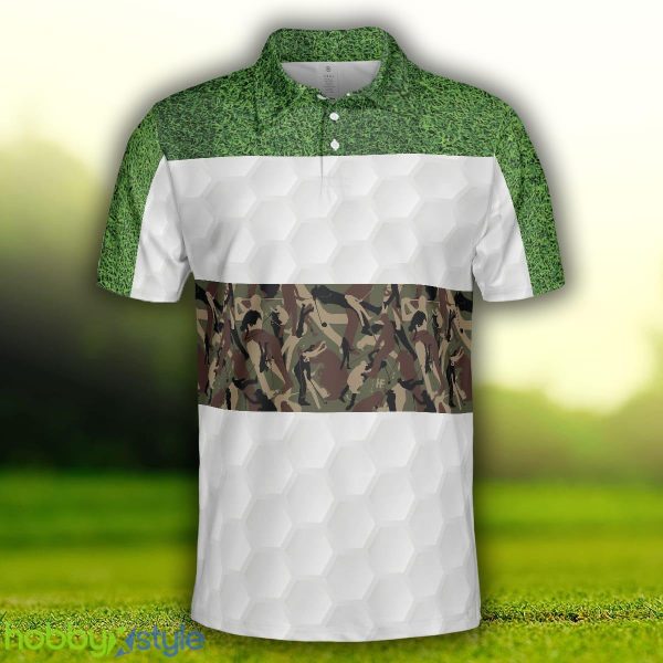 Golf In Green And Camouflage Pattern Golf, Cool Golf Shirt , Best Gift For Golfers Polo Shirt - Golf In Green And Camouflage Pattern Golf Polo Shirt, Cool Golf Shirt For Men, Best Gift For Golfers_3