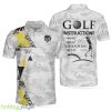 Golf Instructions Triangle And Camouflage Pattern Polo Shirt For Men And Women - Golf Instructions Triangle And Camouflage Pattern Polo Shirt_2
