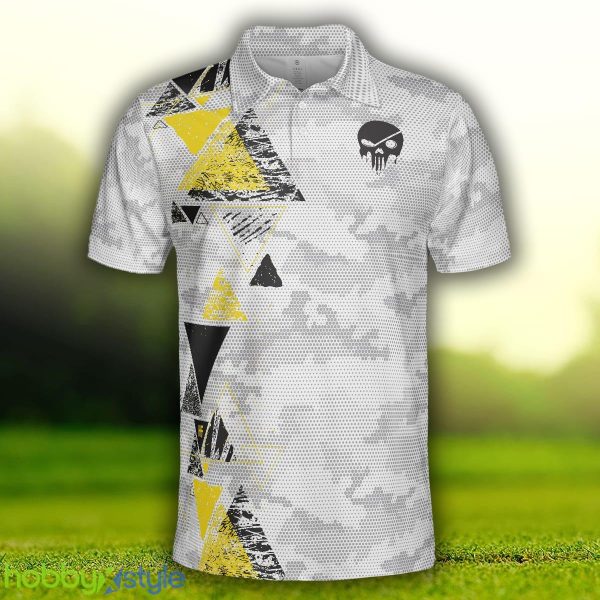 Golf Instructions Triangle And Camouflage Pattern Polo Shirt For Men And Women - Golf Instructions Triangle And Camouflage Pattern Polo Shirt_3