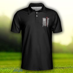 Golf Nation Short Sleeve Golf, Black And White American Flag, Patriotic Golf Shirt Polo Shirt - Golf Nation Short Sleeve Golf Polo Shirt, Black And White American Flag Polo Shirt, Patriotic Golf Shirt For Men_3