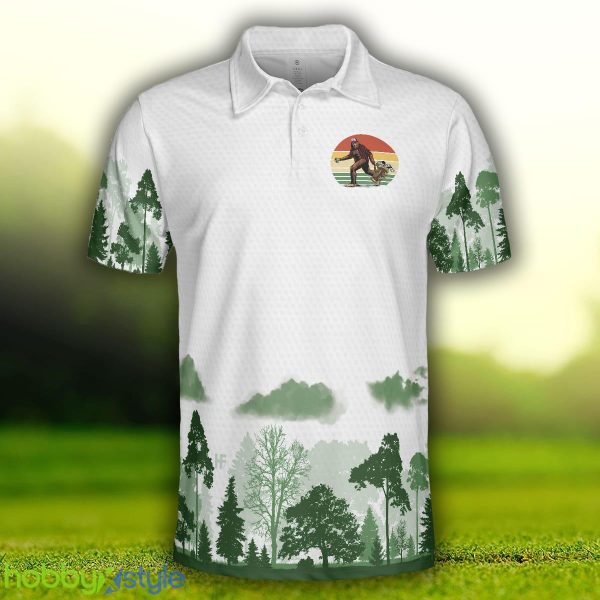 Golf Not All Wanders, Cool Big Foot Golf Shirt For Male Golfers, Beer Drinking Golf Shirt Polo Shirt - Golf Not All Wanders Polo Shirt, Cool Big Foot Golf Shirt For Male Golfers, Beer Drinking Golf Shirt_3