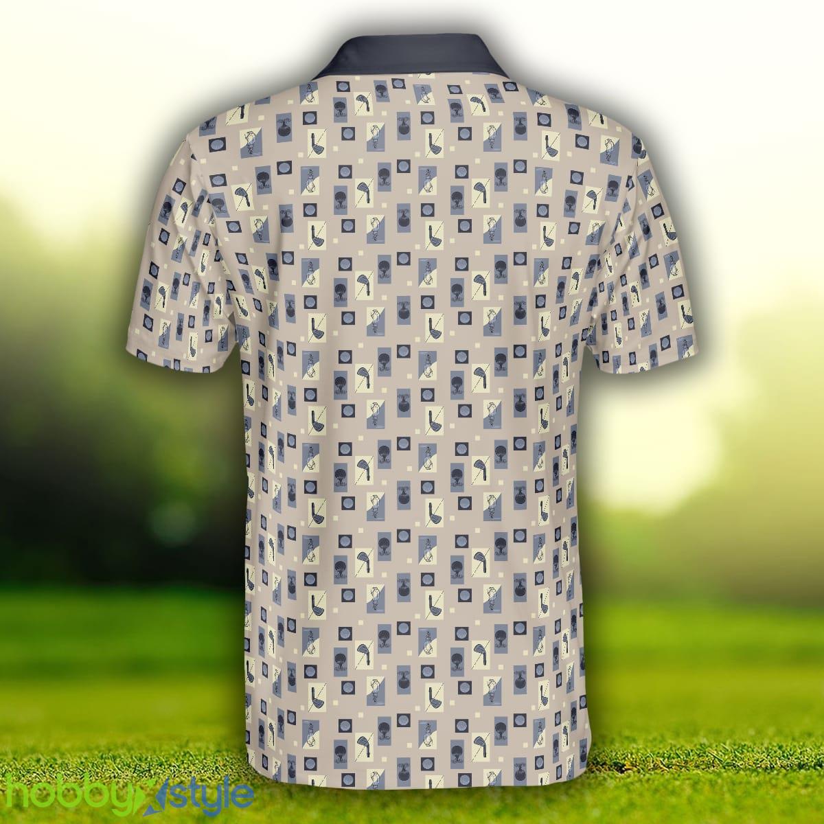 Golf Objects Pattern Short Sleeve, Golf Tee And Club, Best Golf Shirt Polo Shirt - Golf Objects Pattern Short Sleeve Polo Shirt, Golf Tee And Club Polo Shirt, Best Golf Shirt For Men_2