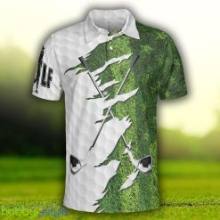 Golf Ripped Clubs & Course American Golfer, Green American Flag, Patriotic Golf Shirt Polo Shirt - Golf Ripped Clubs & Course American Golfer Polo Shirt, Green American Flag Polo Shirt, Patriotic Golf Shirt For Men_3
