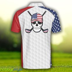 Golf Skull Wear Hat Short Sleeve USA Golf, American Flag, Patriotic Golf Shirt Polo Shirt - Golf Skull Wear Hat Short Sleeve USA Golf Polo Shirt, American Flag Polo Shirt, Patriotic Golf Shirt For Men_2