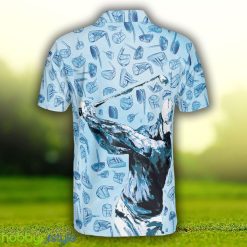 Golf Swing Abstract With Golf Club Header Pattern Golf, Sky Blue Golf Shirt Polo Shirt - Golf Swing Abstract With Golf Club Header Pattern Golf Polo Shirt, Sky Blue Golf Shirt For Men_2