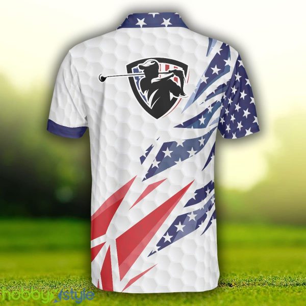 Golf Texture Swing Short Sleeve Golf, Fierce American Flag, Patriotic Golf Shirt Polo Shirt - Golf Texture Swing Short Sleeve Golf Polo Shirt, Fierce American Flag Polo Shirt, Patriotic Golf Shirt For Men_2