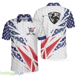 Golf Texture Swing Short Sleeve Golf, Fierce American Flag, Patriotic Golf Shirt Polo Shirt - Golf Texture Swing Short Sleeve Golf Polo Shirt, Fierce American Flag Polo Shirt, Patriotic Golf Shirt For Men_1