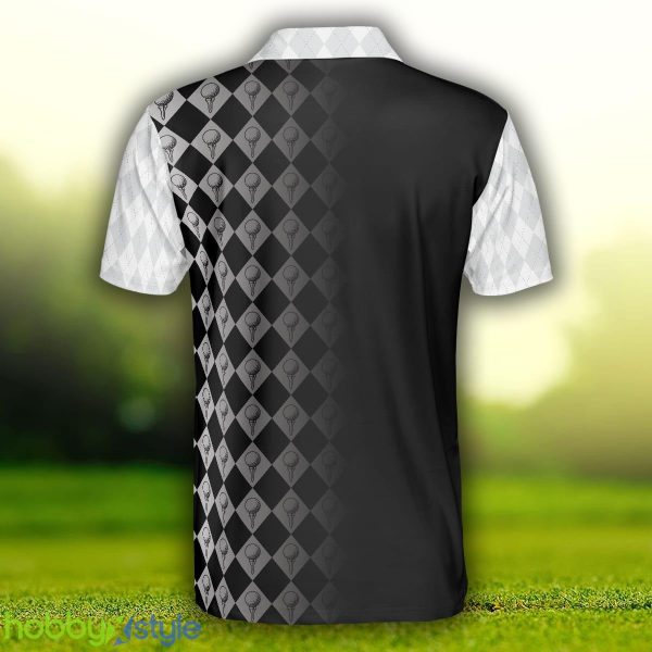 Golf Weapons Of Grass Destruction Short Sleeve, Black And White Golf Shirt Polo Shirt - Golf Weapons Of Grass Destruction Short Sleeve Polo Shirt, Black And White Golf Shirt For Men_4